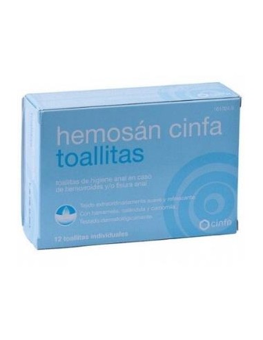 Hemosan Cinfa 12 Toallitas de Hemosan