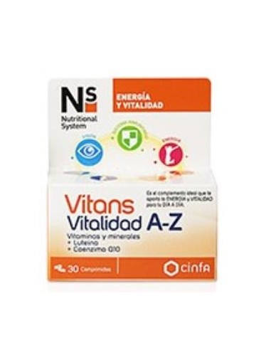 Ns Vitans Vitalidad A-Z 30 Comp de Ns