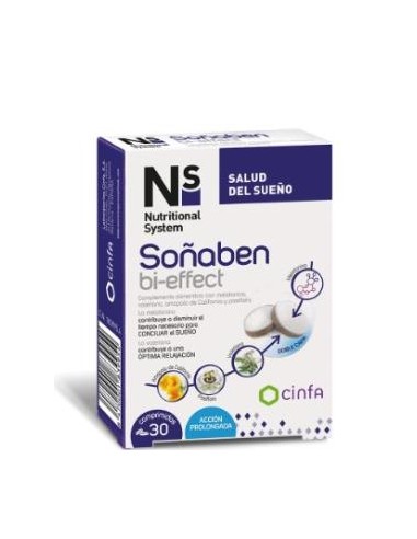 Ns Soñaben Bi-Effect Melatonina 1,85Mg 30 Comp de Ns