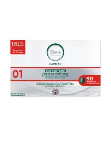 Be+ Capilar Anticaida Continuo Forte 90Comp de Be+