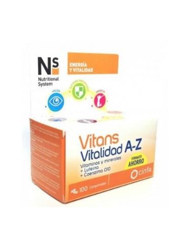 Ns Vitans Vitalidad A-Z 100 Comp de Ns