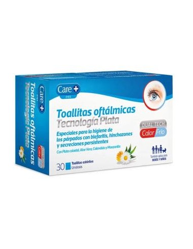 Care +Toallitas Oftalm Stada Tecnol Plata 30Ud de Care+