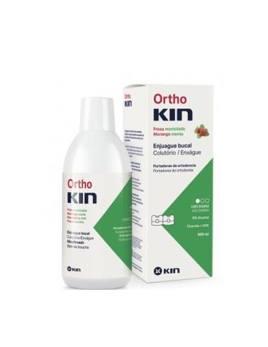 Ortho Kin Fresa Mentol Enjuague 500Ml de Kin