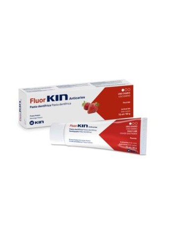 Fluor Kin Caries Pasta Dental Fresa 75Ml 1450 Ppm de Kin