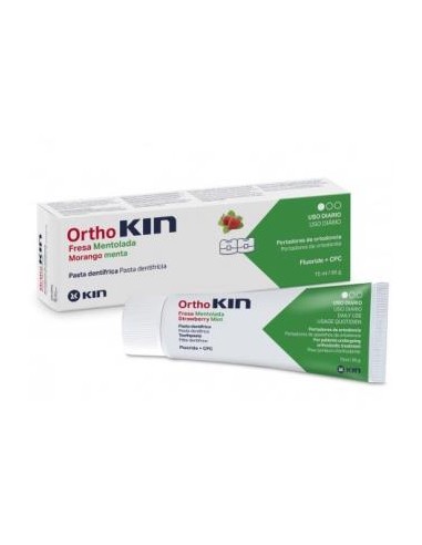 Ortho Kin Pasta Dental Fresa Mentol 75Ml de Kin