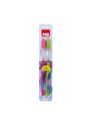 Phb Cepillo Dental Plus Medio Duplo de Phb