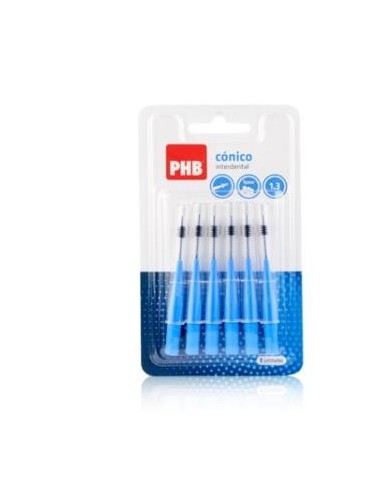 Phb Cepillo Interdental Conico 1,3 Azul 6Ud de Phb