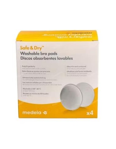 Disco Lactancia Absorb Reut Lavable 4Un Ref 80236 de Medela