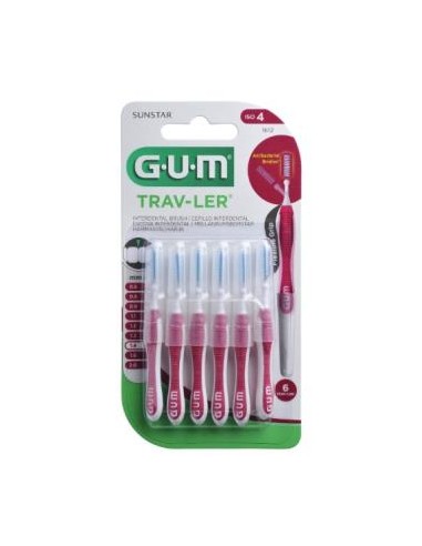 Cepillo Interdental Trav-Ler 1612 1,4Mm 6Un Rosa de Gum