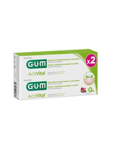 Activital Duo Pack Gel Dentifrico 2X75Ml de Gum