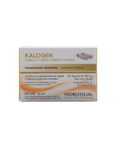 Kalogen Caps Fortalecedo Cabello Y Uñas 30Caps de Hidrotelial