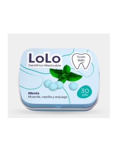 Tooth Balls Sabor Menta 20Gr 30Comp de Lolo