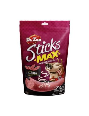 Sticks Max Salchicha 20 Bolsas 200Gr de Dr.Zoo Vet