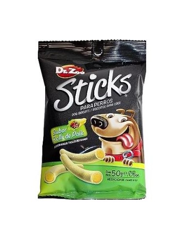 Sticks Roll Sabor Pollo 20 Bolsas 200Gr de Dr.Zoo Vet