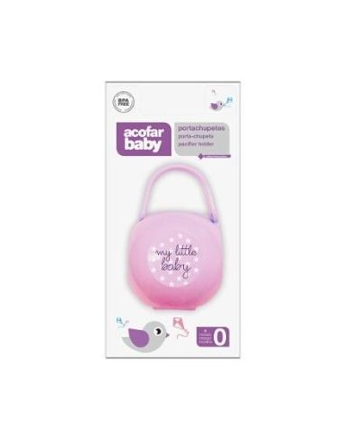 Acofarbaby Porta Chupete 1Un Rosa de Acofarbaby