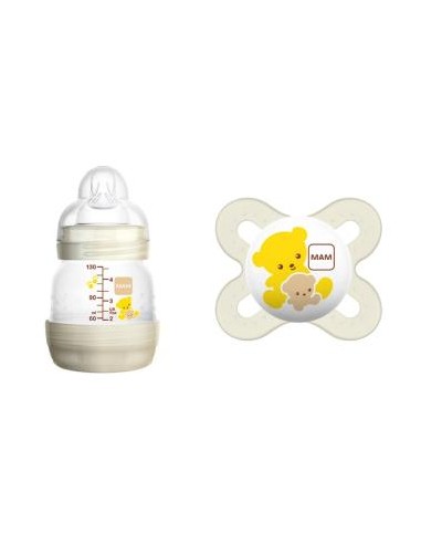 Biberon  Anti-Colic 130Ml + Chupete Start 0-2M de Mam