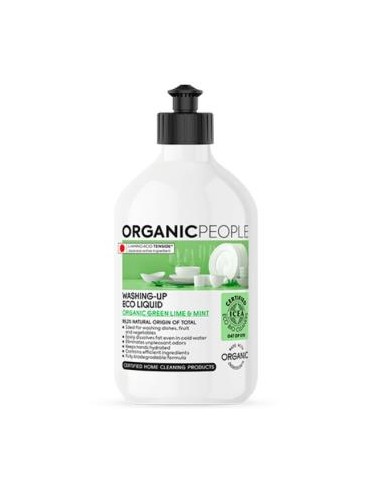 Lavavajillas Green Lime-Mint Liquido 500Ml. Eco de Organic People