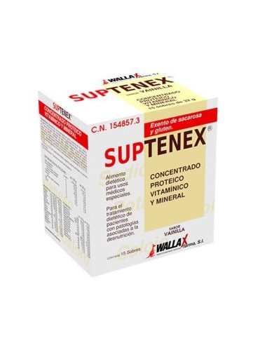 Suptenex Vainilla 15 Sobres de Wallax Farma