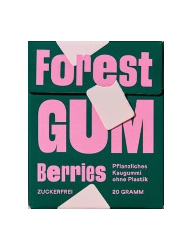 Chicle Sabor  Bayas Del Bosque 20Gr. Vegan de Forest Gum