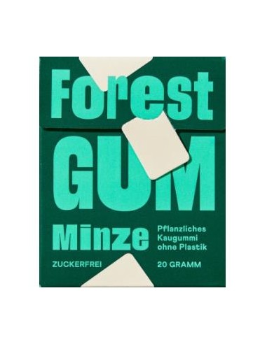 Chicle Sabor Menta 20Gr. Vegan de Forest Gum