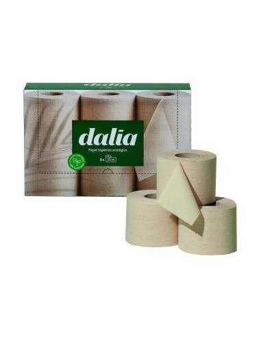 Papel Higienico Doble Capa Sin Blanquear 6Roll Bio de Dalia