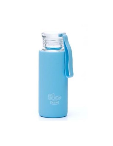 Botella Borosilicato Con Silicona Azul 330Ml. Bbo4 de Irisana