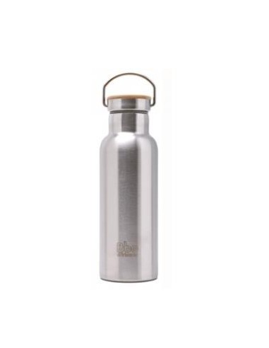 Termo Acero Inox Con Tapon Bambu 500Ml. Bbo14.Ac de Irisana