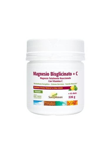 Magnesio Bisglicinato+ Vit. C 226Gr. de Sura Vitasan