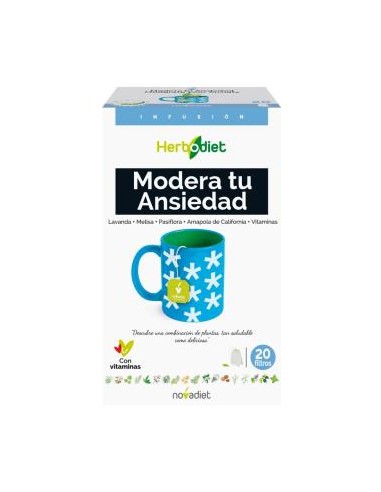 Herbodiet Inf. Modera Tu Ansiedad 20Filtros. de Novadiet