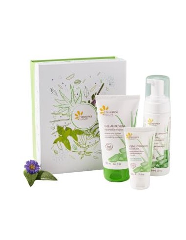 Cofre Aloe Vera Espuma +Gel Aloe+Crema Hidratante de Fleurance Nature