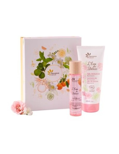 Cofre Rosa Y Jazmin Perfume+Gel Ducha de Fleurance Nature