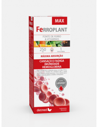 Pack 4x3 Ferroplant Max 250ml de  DietMed