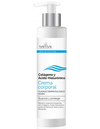 Crema Corporal Colágeno Y Ácido Hialurónico 300 ml. de Natysal