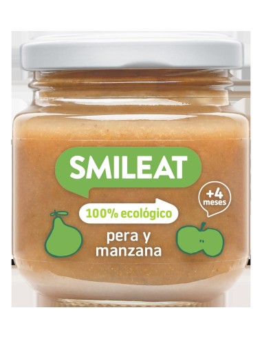 Tarrito De Pera Y  Manzana 130 G Eco De Smileat