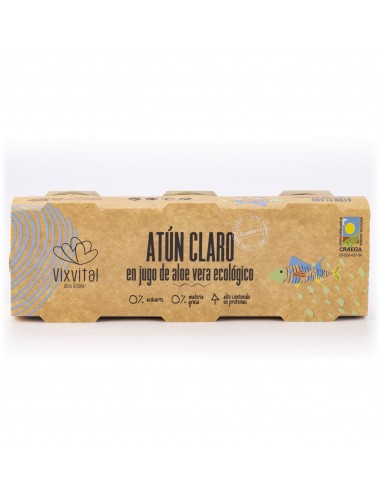 Atun Claro En Jugo De Aloe Vera Pack-3L 80G Eco Ro De Vixvital