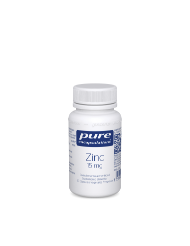 Zinc 15mg 60cap (24x12,1g) de Pure Encapsulations