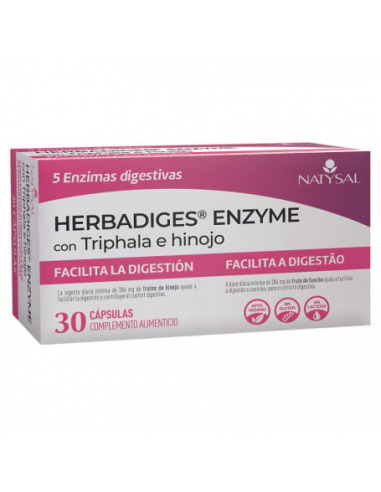 Herbadiges Enzyme con Triphala e Hinojo 30 Capsulas de Natysal