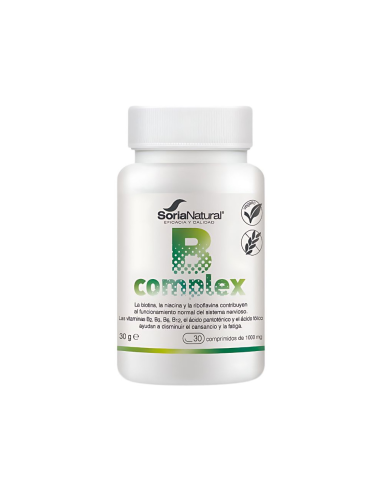 B- Complex  30 Comprimidos de Soria Natural