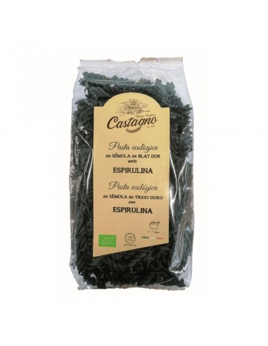 ESPIRALES DE TRIGO CON ESPIRULINA 500 g de Castagno