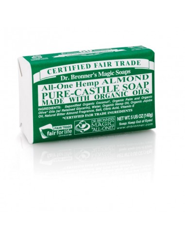 Pastilla Jabón Almendras 140 g de Dr Bronners