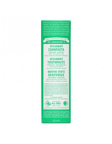 Dentrifico Hierbabuena 140 Gr 140 g de Dr Bronners