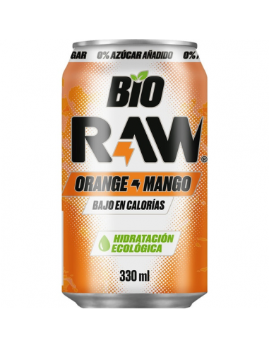 Bebida Isotónica Sabor Naranja Y Mango Bio, 330 Ml de Raw