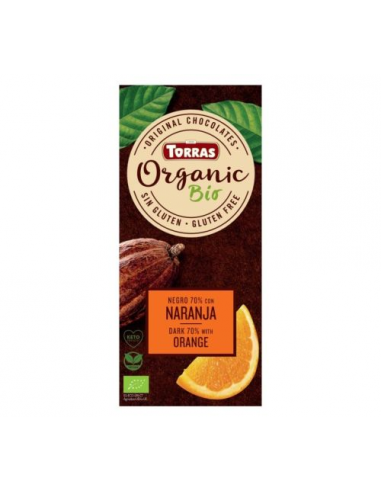 Chocolate Negro 70% con Naranja 100G Bio de Torras