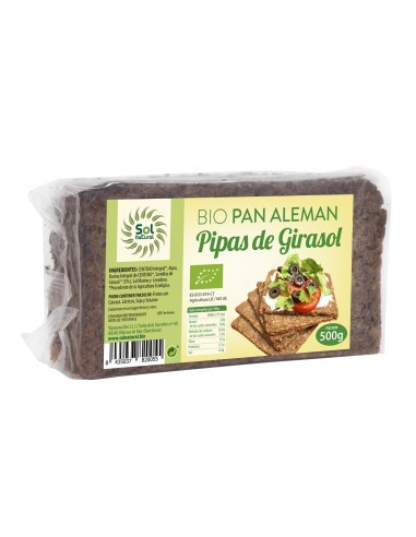 Pack 12 Uds. Pan Alemán Pipas De Girasol Bio 500 g  de Solnatural