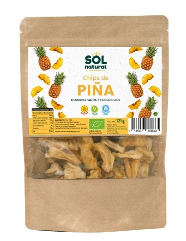 Pack 6 Uds. Chips De Piña Bio 125 g  de Solnatural