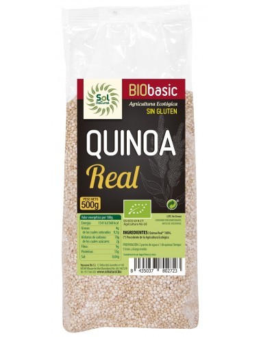 Pack 6 Uds. Quinoa Real Sin Gluten Bio 500 g  de Solnatural