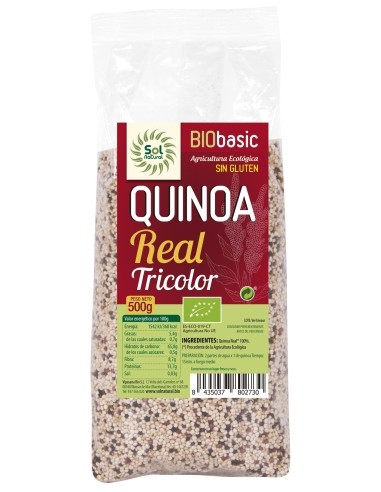 Pack 6 Uds. Quinoa Real Tricolor Sin Gluten Bio 500 g  de Solnatural