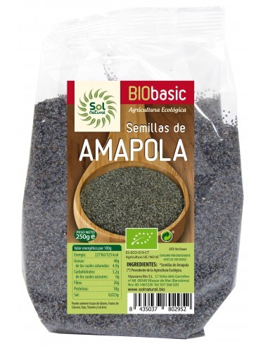 Pack 6 Uds. Semillas De Amapola Bio 250 g  de Solnatural