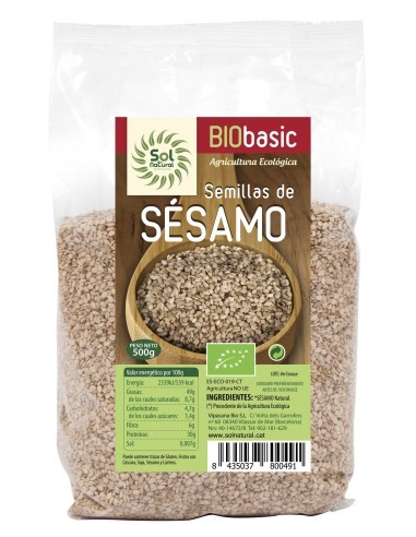 Pack 6 Uds. Semillas De Sésamo Natural Bio 500 g  de Solnatural