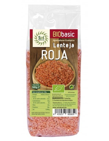 Pack 6 Uds. Lenteja Roja Bio 500 g  de Solnatural